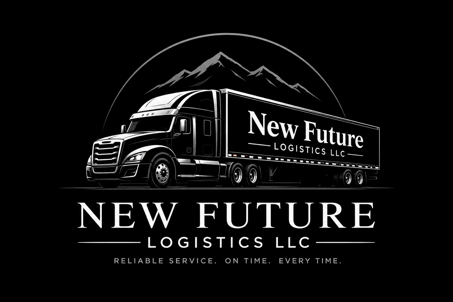 New Future Logistics LLC truck with city skyline